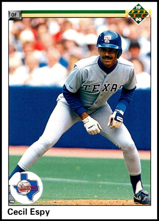 1990 Upper Deck #371 Cecil Espy VG Texas Rangers 