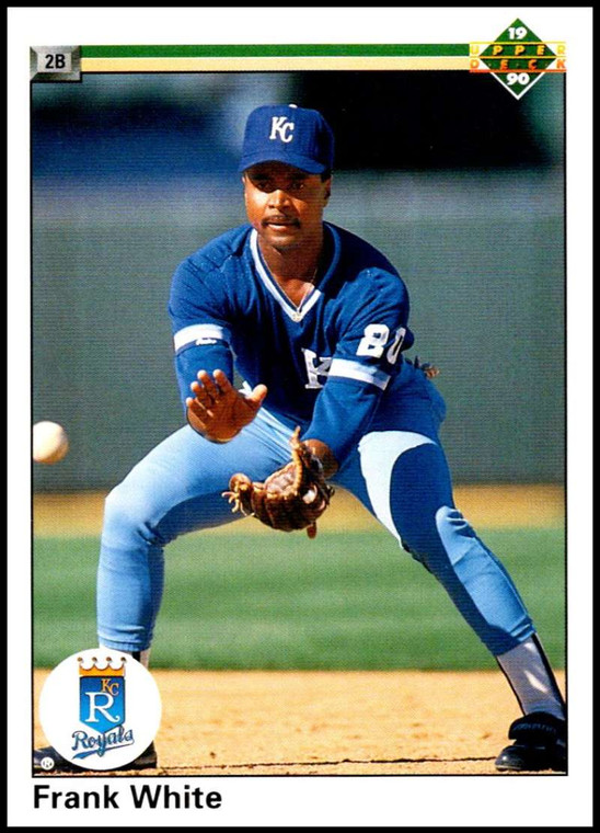 1990 Upper Deck #382 Frank White VG Kansas City Royals 