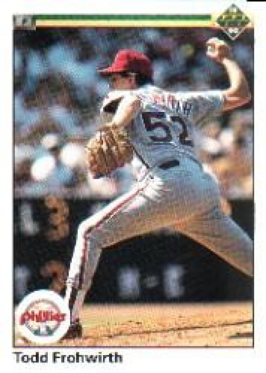 1990 Upper Deck #443 Todd Frohwirth VG Philadelphia Phillies 