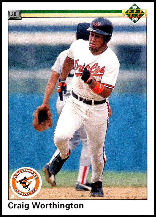 1990 Upper Deck #444 Craig Worthington VG Baltimore Orioles 