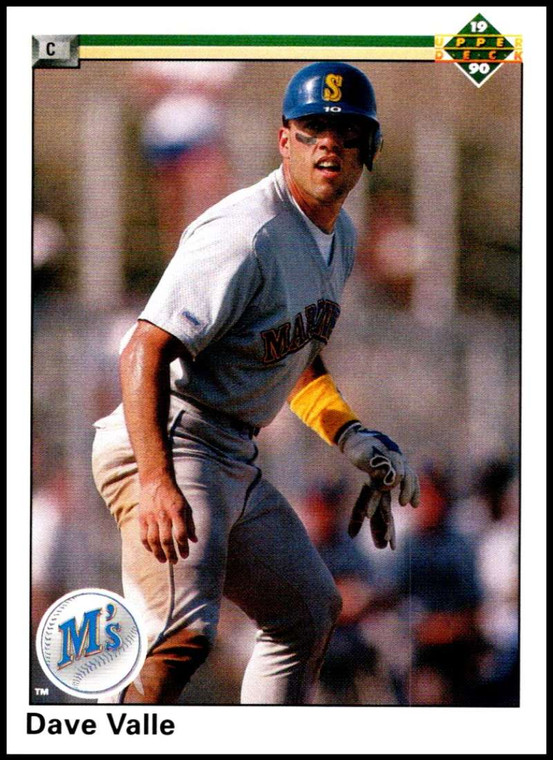 1990 Upper Deck #451 Dave Valle VG Seattle Mariners 