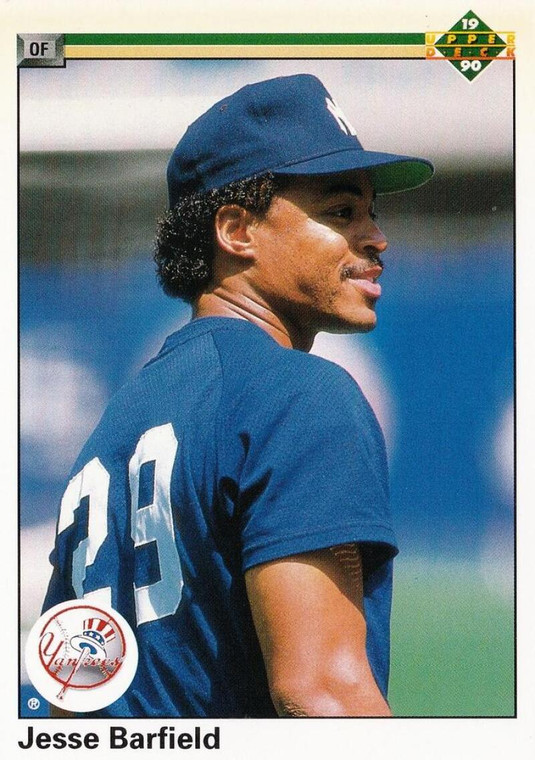 1990 Upper Deck #476 Jesse Barfield VG New York Yankees 