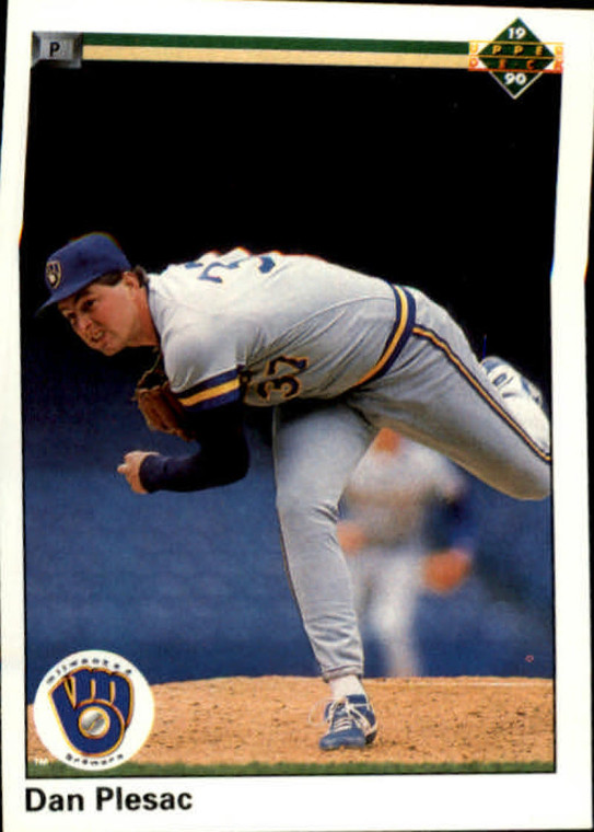 1990 Upper Deck #477 Dan Plesac VG Milwaukee Brewers 