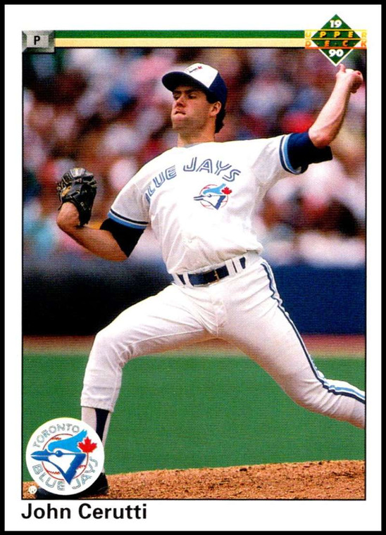 1990 Upper Deck #485 John Cerutti VG Toronto Blue Jays 