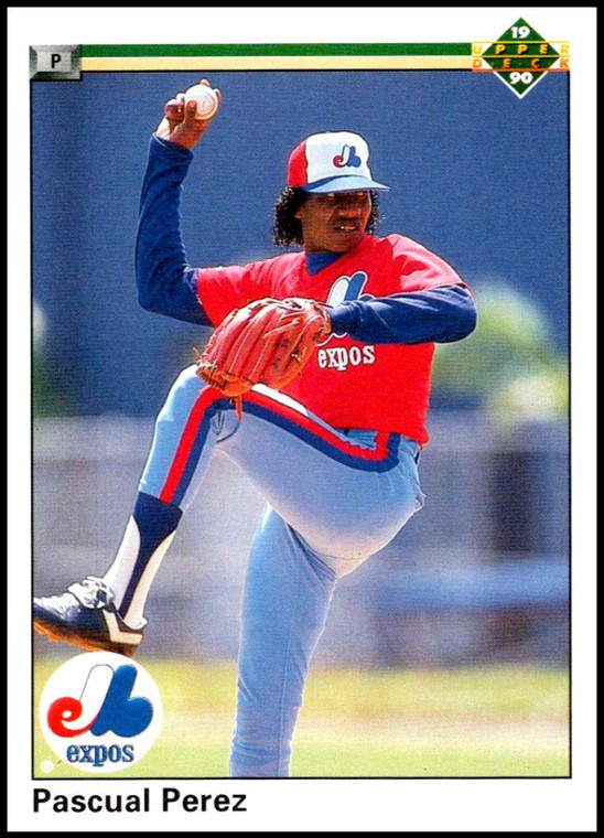 1990 Upper Deck #487 Pascual Perez VG Montreal Expos 