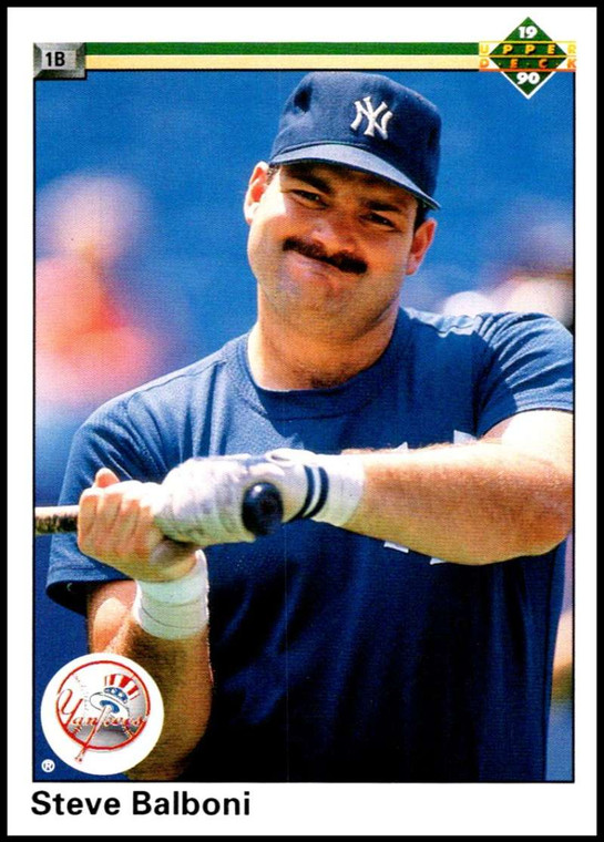 1990 Upper Deck #497 Steve Balboni VG New York Yankees 