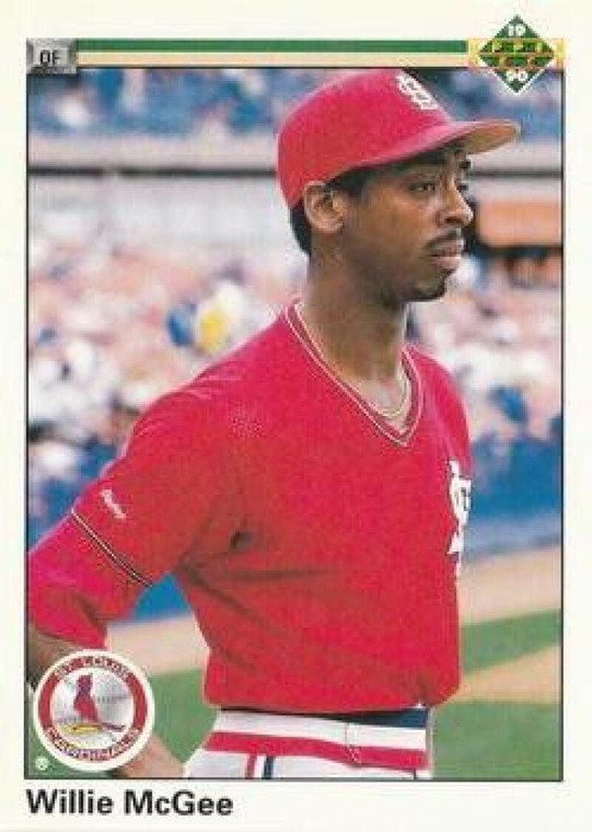 1990 Upper Deck #505 Willie McGee VG St. Louis Cardinals 