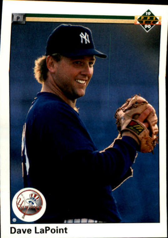 1990 Upper Deck #507 Dave LaPoint VG New York Yankees 