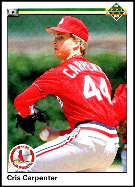 1990 Upper Deck #523 Cris Carpenter VG St. Louis Cardinals 