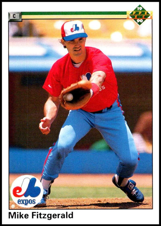 1990 Upper Deck #558 Mike Fitzgerald VG Montreal Expos 