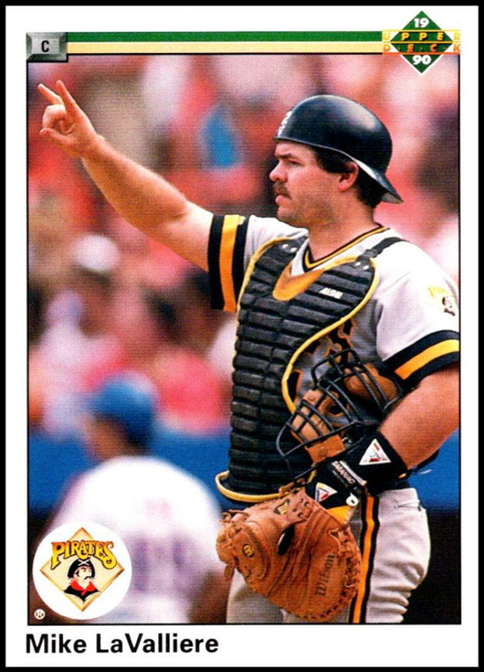 1990 Upper Deck #578 Mike LaValliere VG Pittsburgh Pirates 