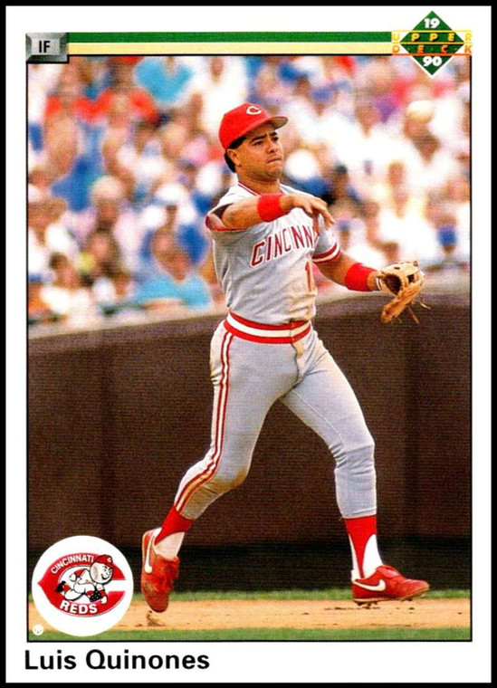 1990 Upper Deck #593 Luis Quinones VG Cincinnati Reds 