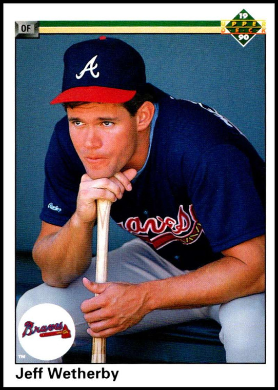 1990 Upper Deck #611 Jeff Wetherby VG RC Rookie Atlanta Braves 