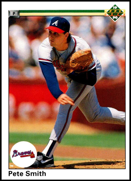 1990 Upper Deck #613 Pete Smith VG Atlanta Braves 