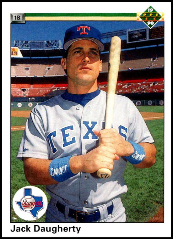 1990 Upper Deck #614 Jack Daugherty VG RC Rookie Texas Rangers 