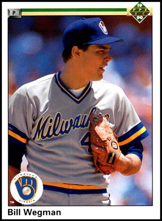 1990 Upper Deck #629 Bill Wegman VG Milwaukee Brewers 