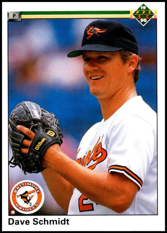 1990 Upper Deck #641 Dave Schmidt VG Baltimore Orioles 