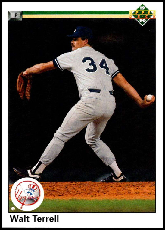 1990 Upper Deck #661 Walt Terrell VG New York Yankees 