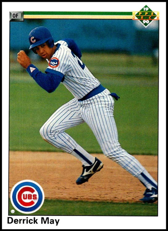 1990 Upper Deck #736 Derrick May VG RC Rookie Chicago Cubs 