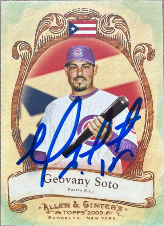 Geovany Soto Autographed 2009 Topps Allen & Ginter National Pride #NP4