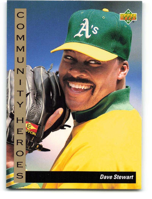 1993 Upper Deck #39 Dave Stewart VG Oakland Athletics 