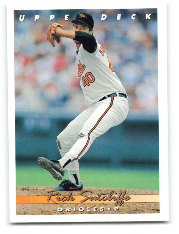 1993 Upper Deck #80 Rick Sutcliffe VG Baltimore Orioles 