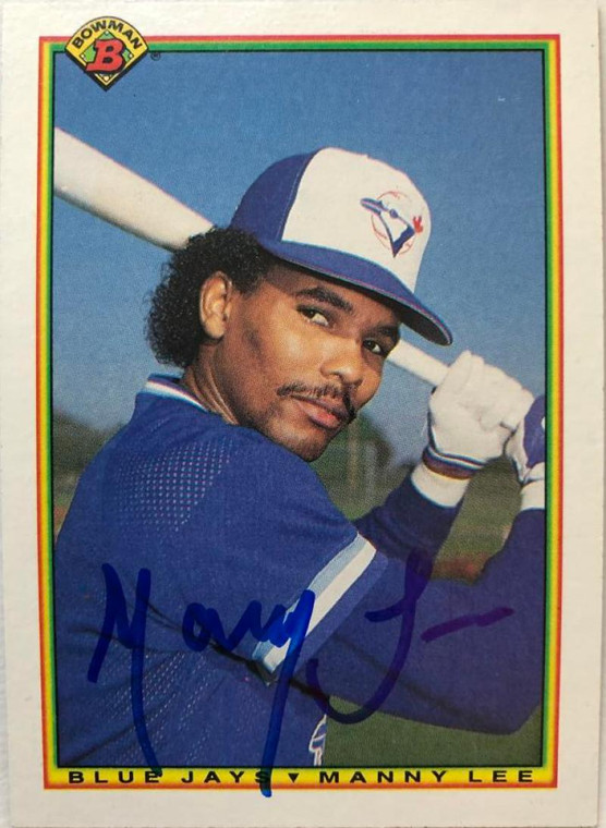 Manny Lee Autographed 1990 Bowman #512