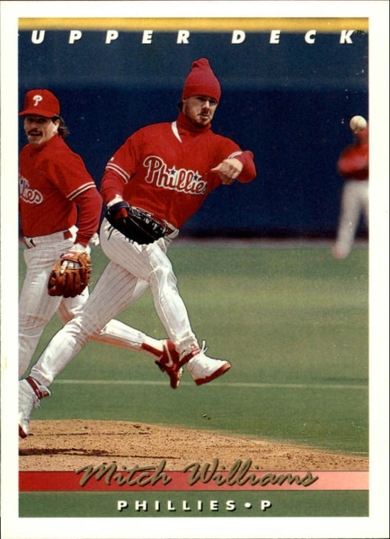 1993 Upper Deck #113 Mitch Williams VG Philadelphia Phillies 