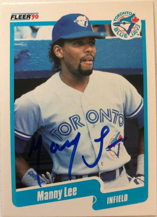 Manny Lee Autographed 1990 Fleer #86