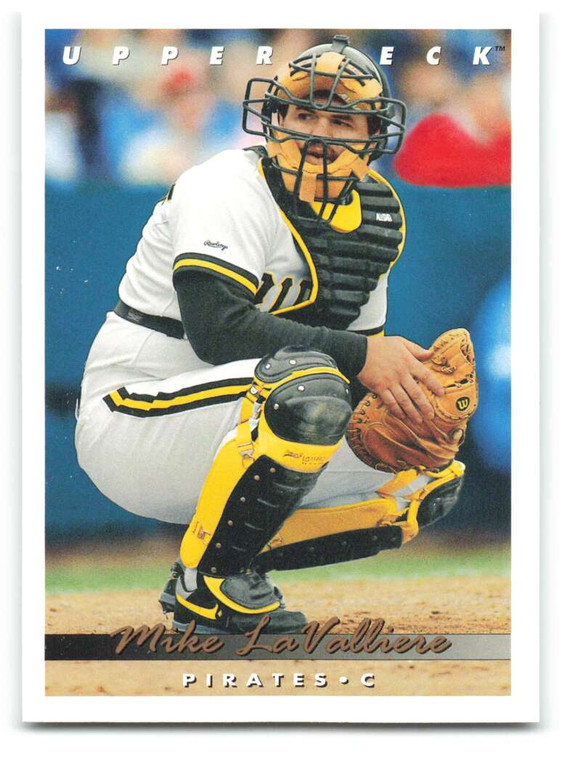 1993 Upper Deck #120 Mike LaValliere VG Pittsburgh Pirates 
