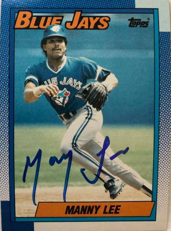 Manny Lee Autographed 1990 Topps #113