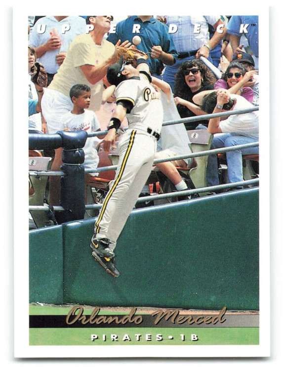 1993 Upper Deck #150 Orlando Merced VG Pittsburgh Pirates 