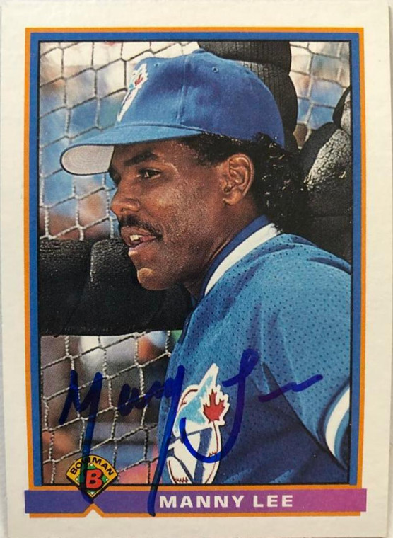 Manny Lee Autographed 1991 Bowman #21