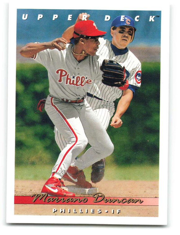 1993 Upper Deck #201 Mariano Duncan VG Philadelphia Phillies 