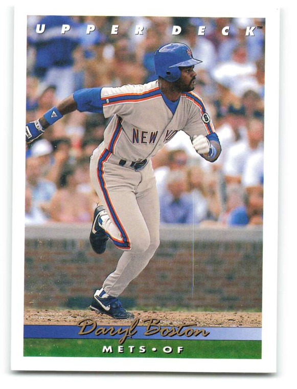 1993 Upper Deck #203 Daryl Boston VG New York Mets 