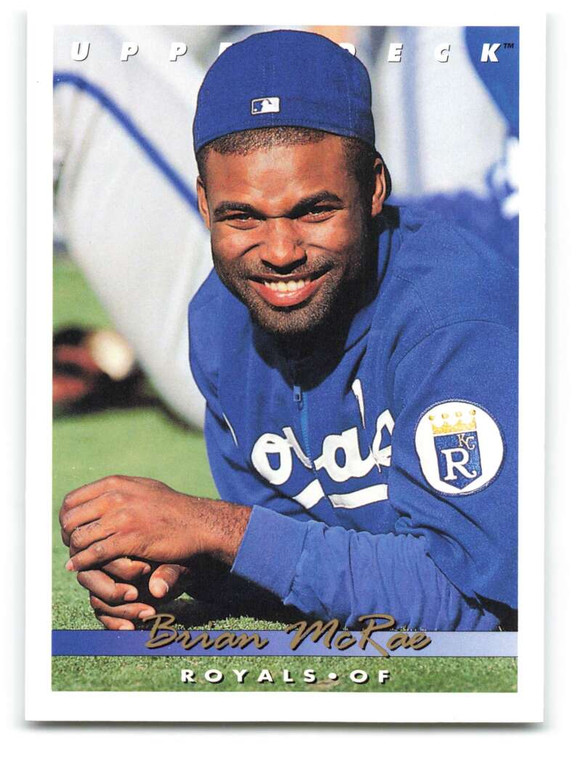 1993 Upper Deck #238 Brian McRae VG Kansas City Royals 