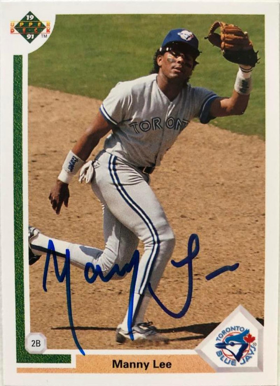 Manny Lee Autographed 1991 Upper Deck #142