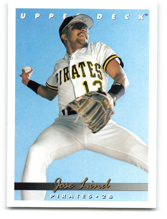 1993 Upper Deck #309 Jose Lind VG Pittsburgh Pirates 