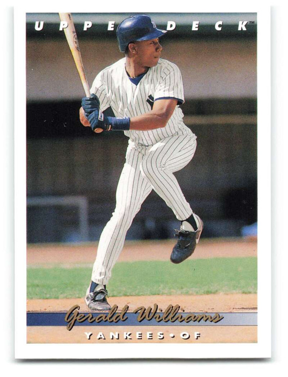 1993 Upper Deck #360 Gerald Williams VG New York Yankees 