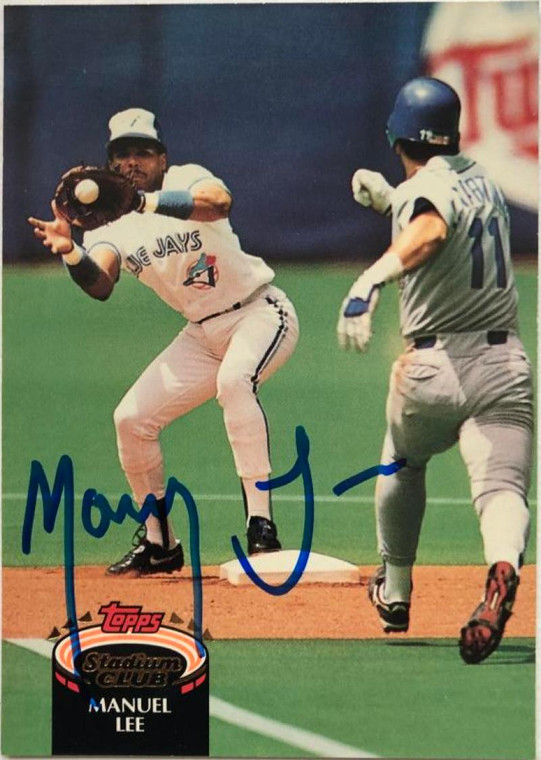 Manny Lee Autographed 1992 Stadium Club #283