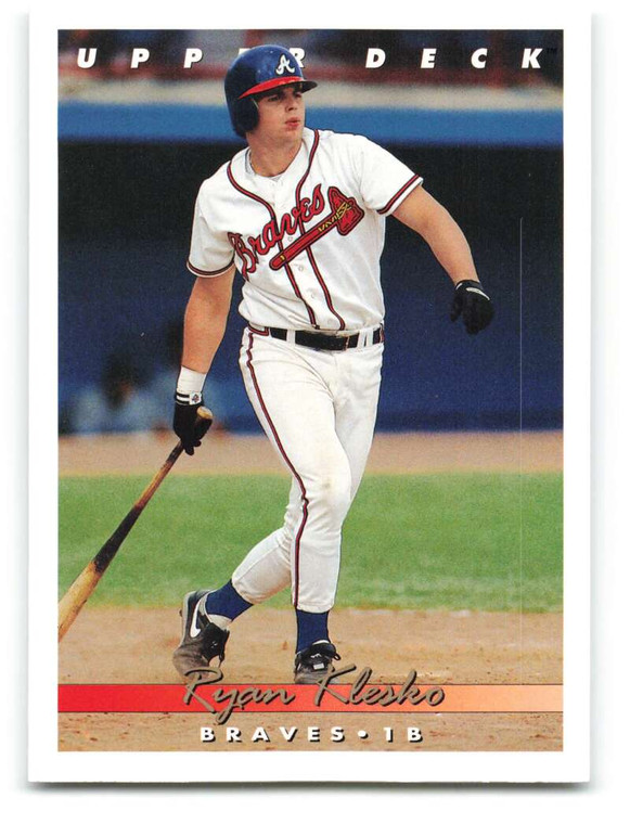 1993 Upper Deck #376 Ryan Klesko VG Atlanta Braves 