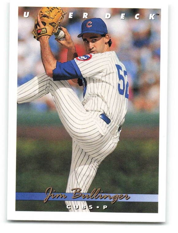 1993 Upper Deck #379 Jim Bullinger VG Chicago Cubs 