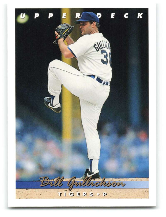 1993 Upper Deck #398 Bill Gullickson VG Detroit Tigers 