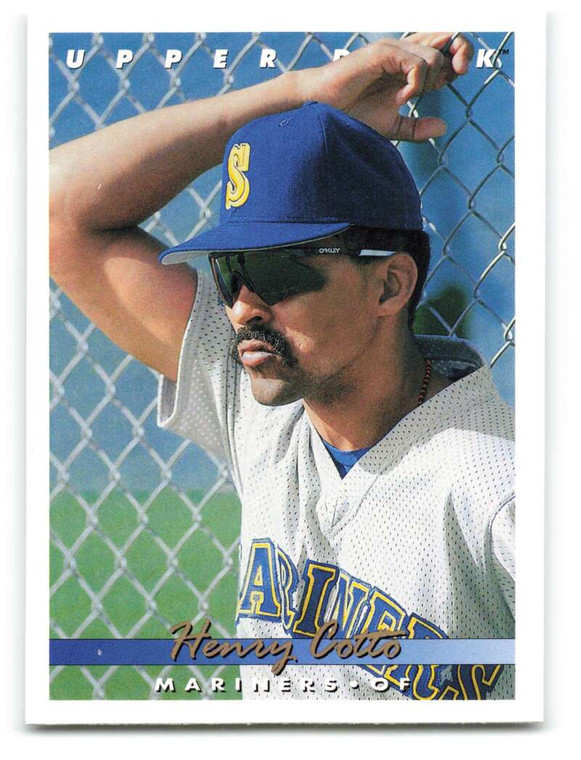 1993 Upper Deck #411 Henry Cotto VG Seattle Mariners 