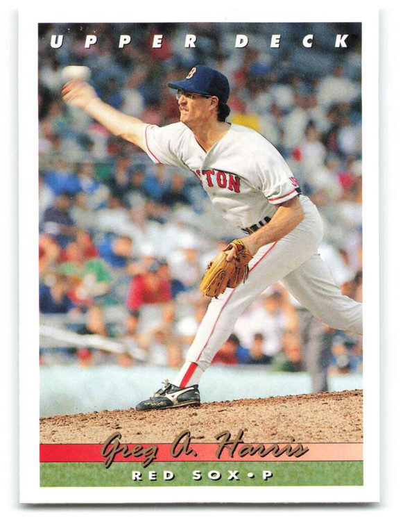 1993 Upper Deck #414 Greg Harris VG Boston Red Sox 