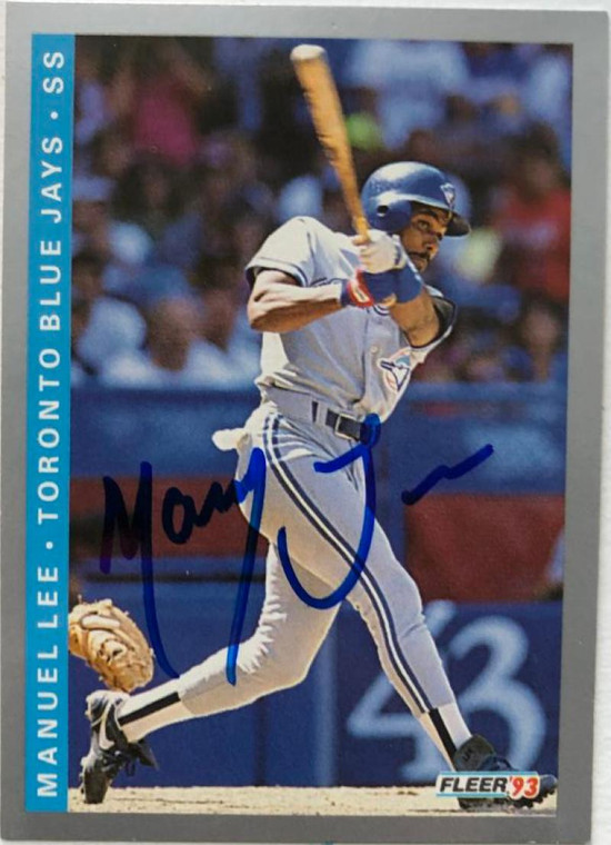 Manny Lee Autographed 1993 Fleer #337