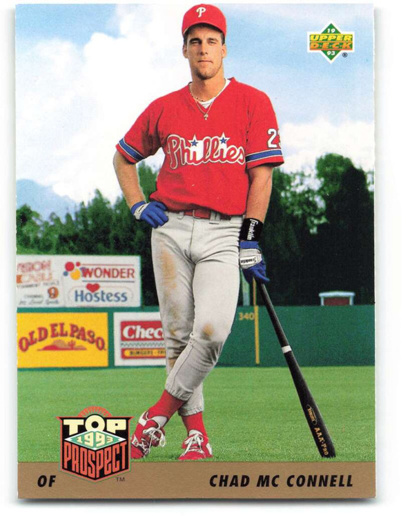 1993 Upper Deck #439 Chad McConnell VG Philadelphia Phillies 