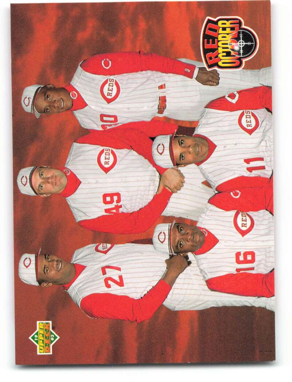 1993 Upper Deck #473 Red October Jose Rijo/Rob Dibble/Roberto Kelly/Reggie Sanders/Barry Larkin VG Cincinnati Reds 