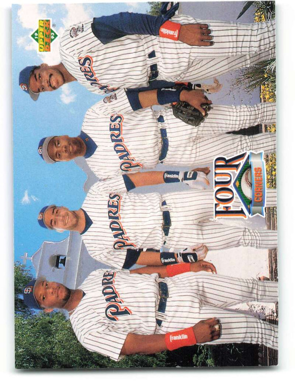 1993 Upper Deck #474 Greg Sheffield/Phil Plantier/Tony Gwynn/Fred McGriff VG San Diego Padres 