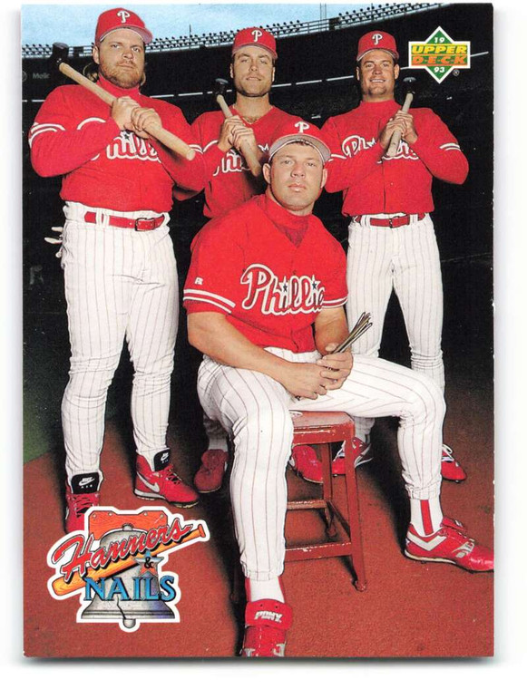 1993 Upper Deck #485 John Kruk/Dave Hollins/Darren Daulton/Lenny Dykstra VG Philadelphia Phillies 